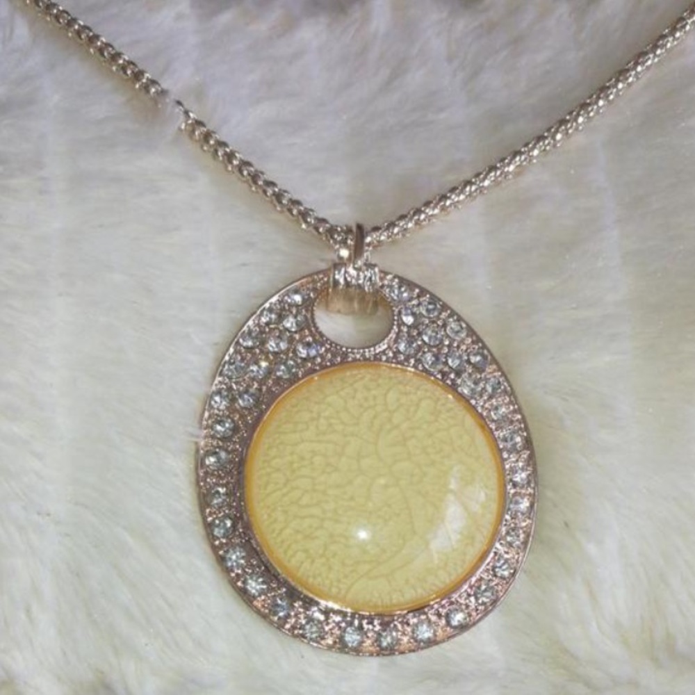 Gold and Yellow Rope Necklace